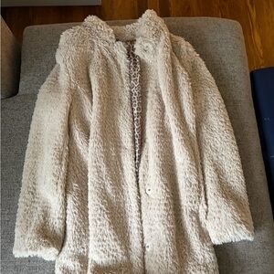 Kenneth Cole Cream Teddy Jacket